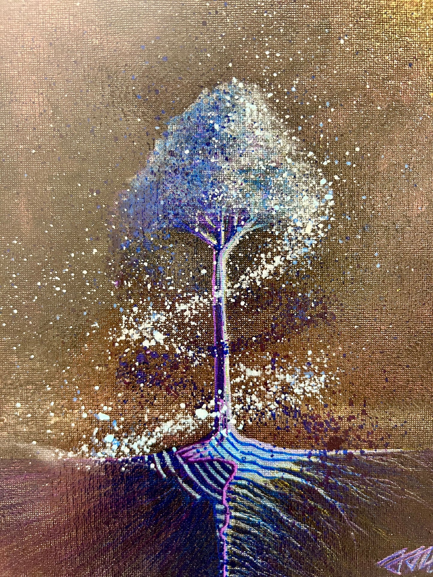 Dark Blue Tree