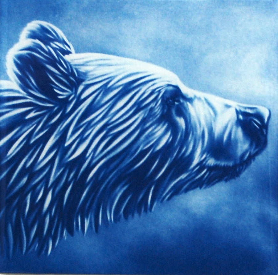 Resined Cyanotype Gentle Giant