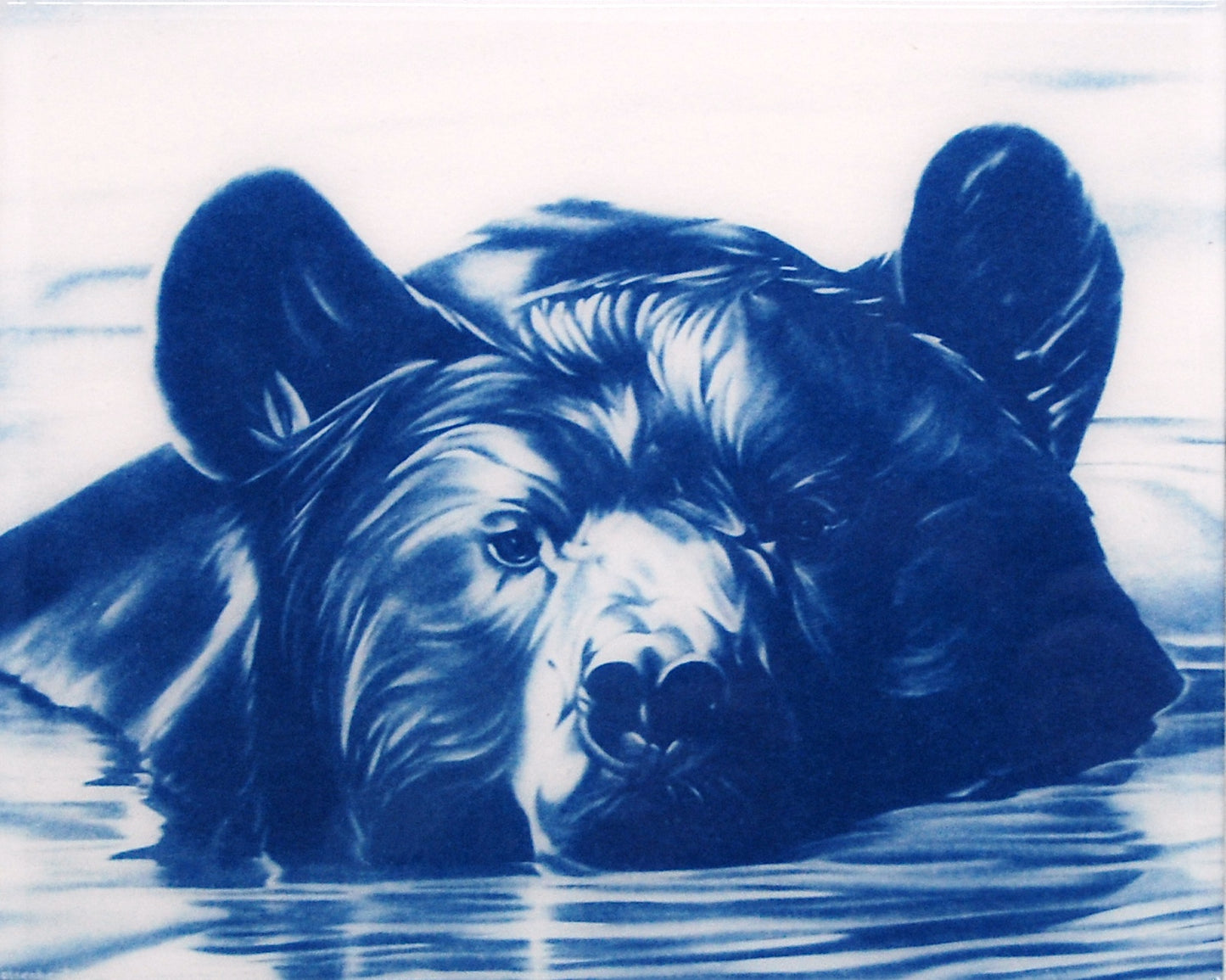 Resined Cyanotype The Strong Silent Top