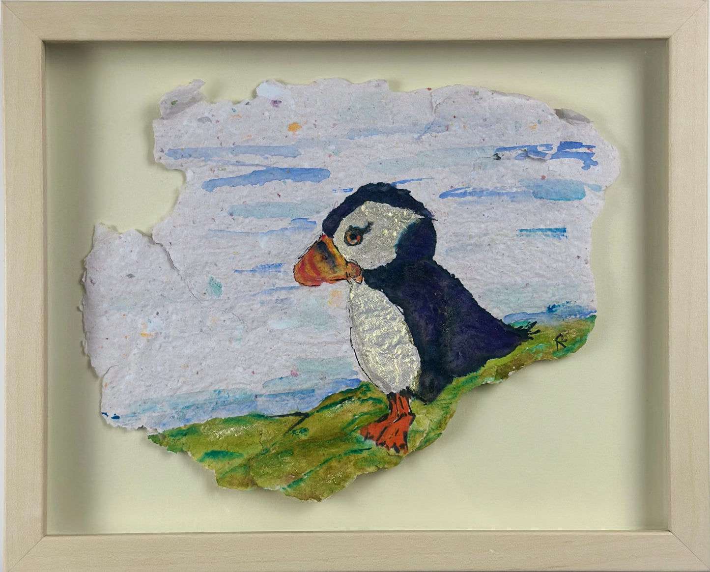 The Wild Atlantic Puffin -Watercolour