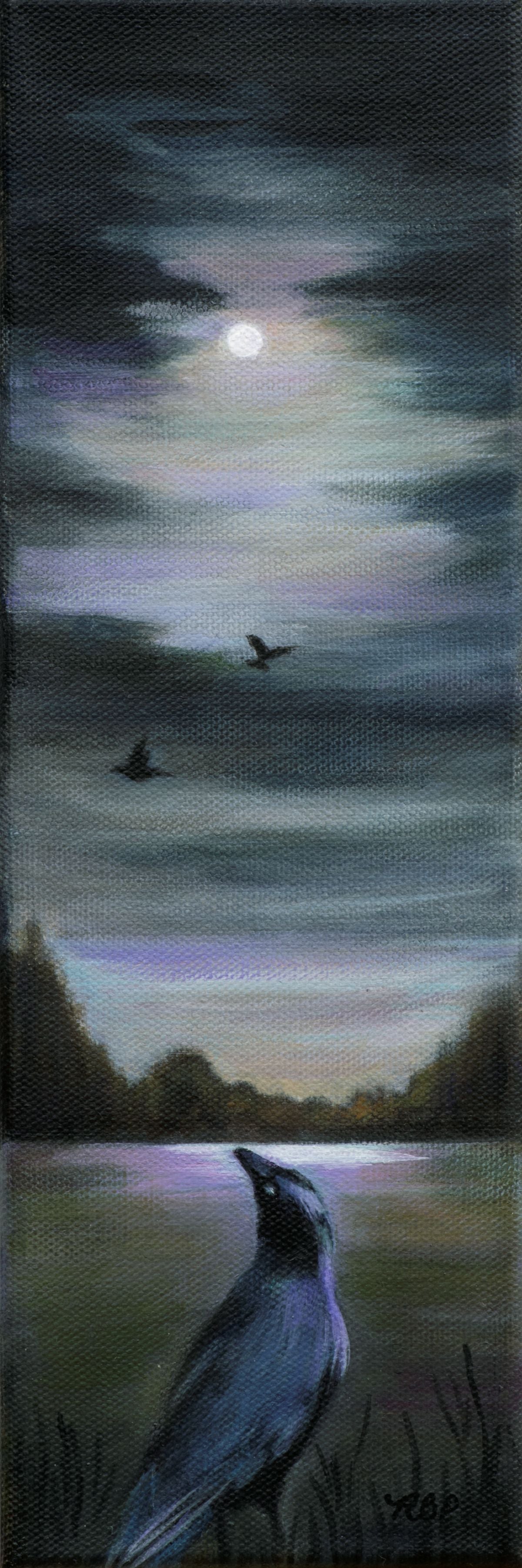 Crows and Moon