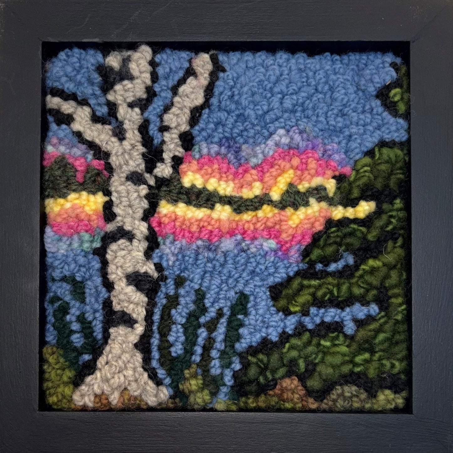 Sunset Behind the Birch