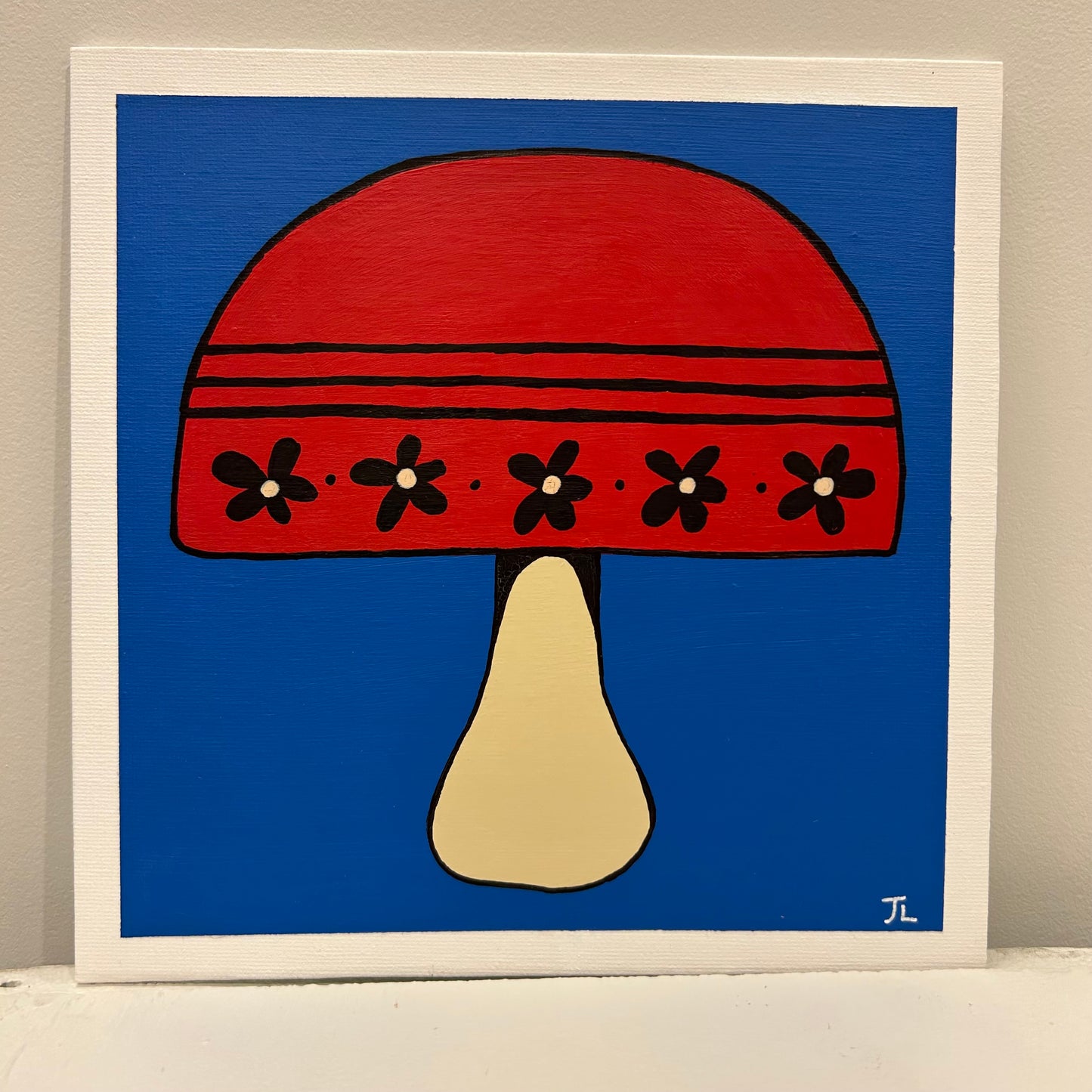 Red Mushy-Folk Art