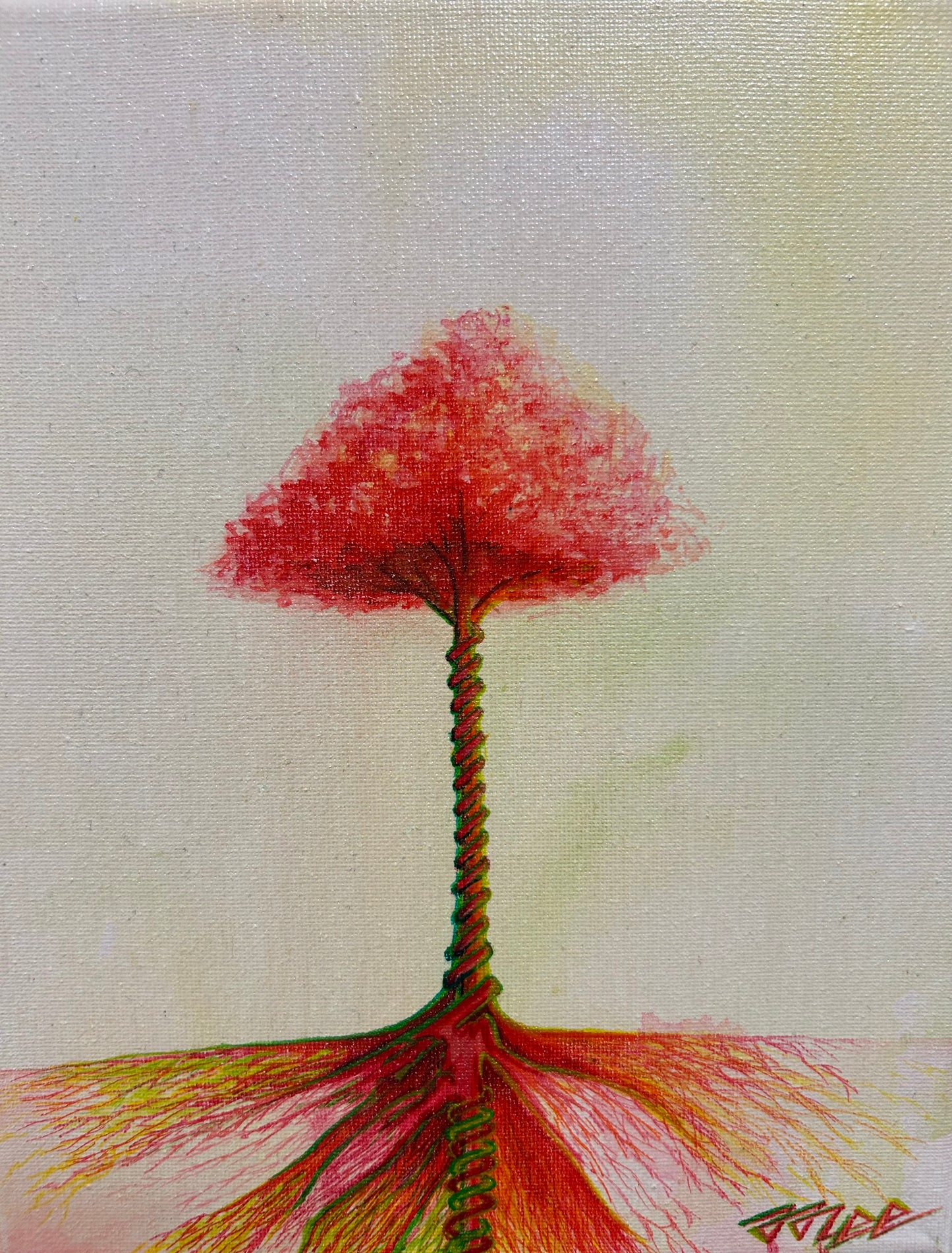 Light Red Tree