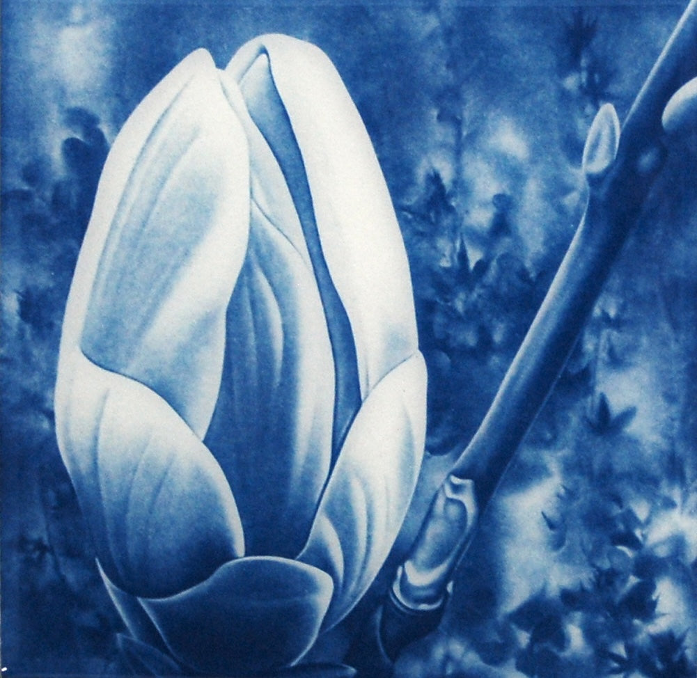 Resined Cyanotype The Season Stirs