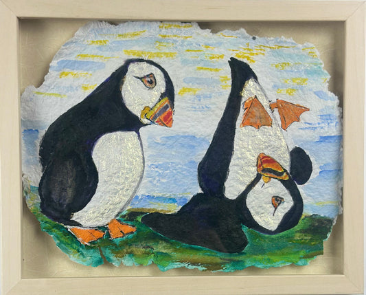 Puffin Around- Watercolour