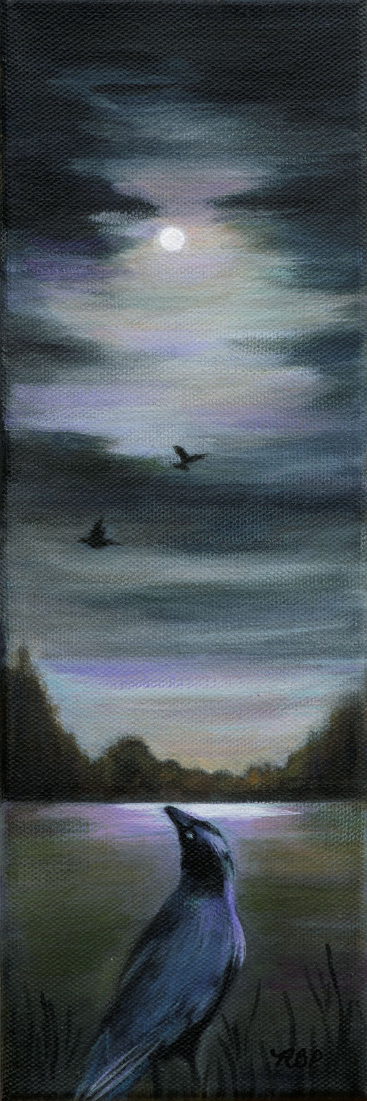 Crows and Moon