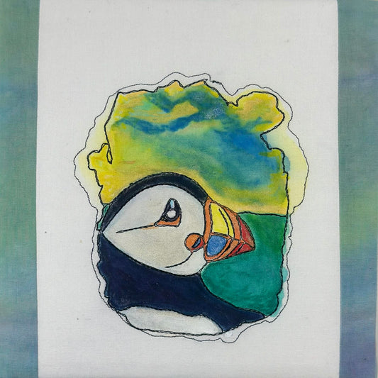 Puffin Portrait-Embriodery